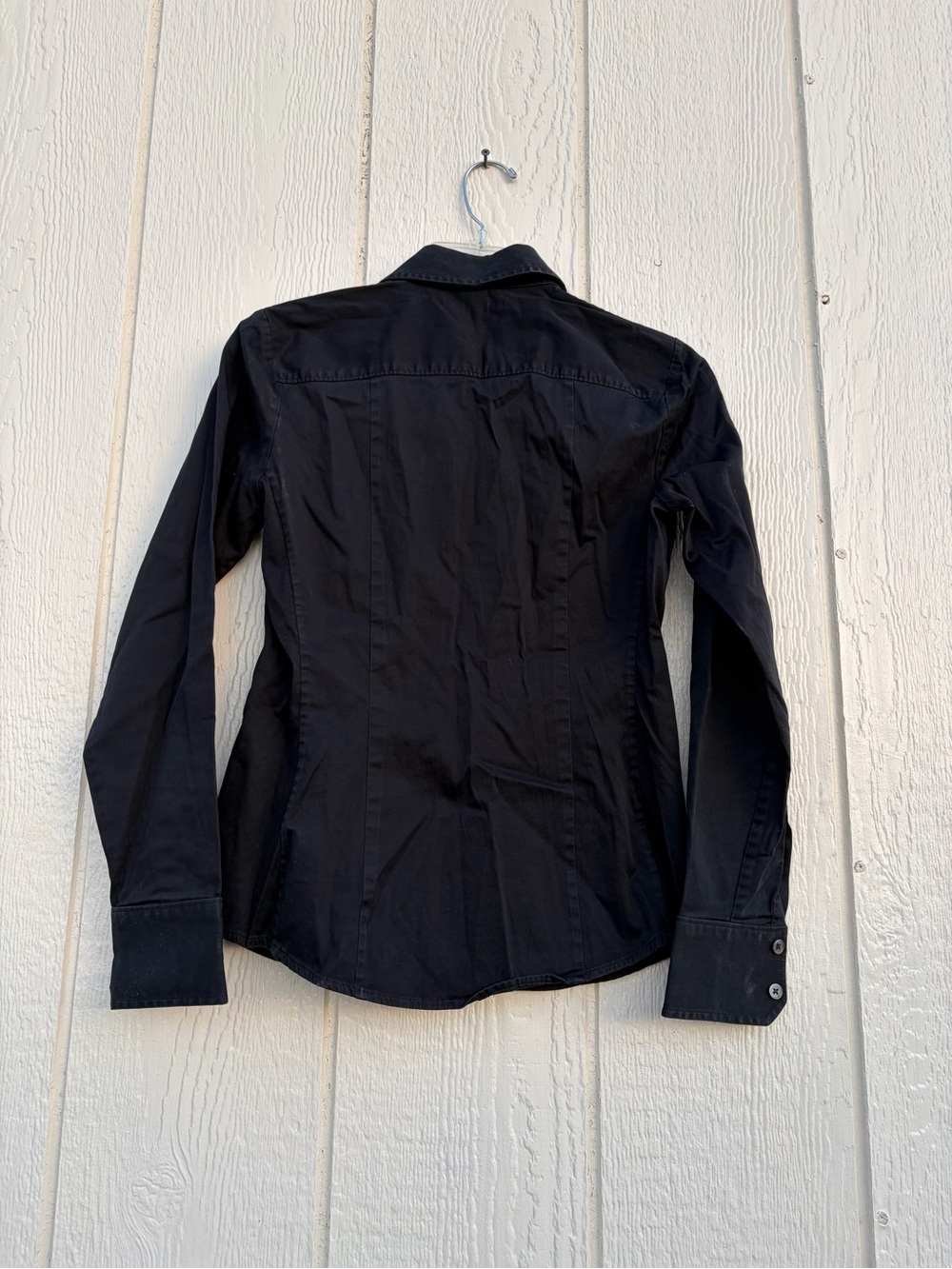 Banana Republic Black Button-Down Dress Shirt Women’s Size S - Picture 11 of 16